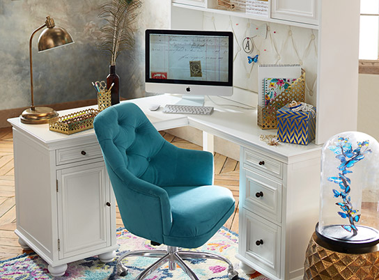 Corner Desks 1000 1500 Chelsea Corner Desk Study Pottery Barn Teen