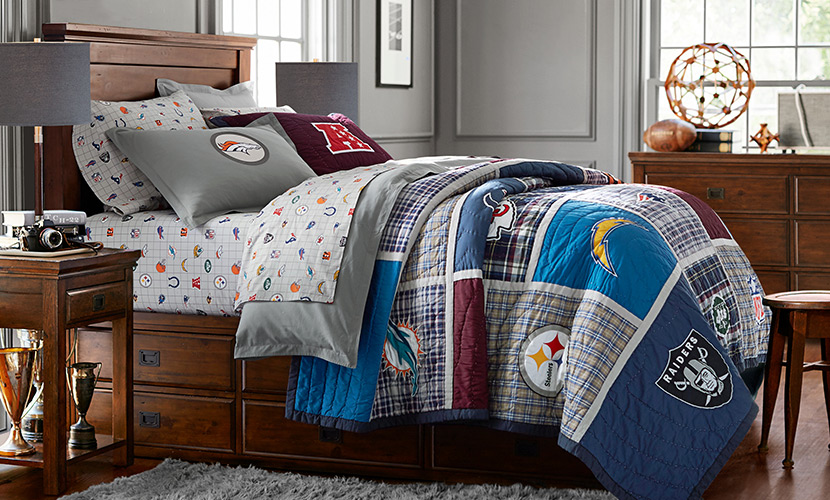 How To Make Your Bedroom Nfl Ready Pottery Barn Teen