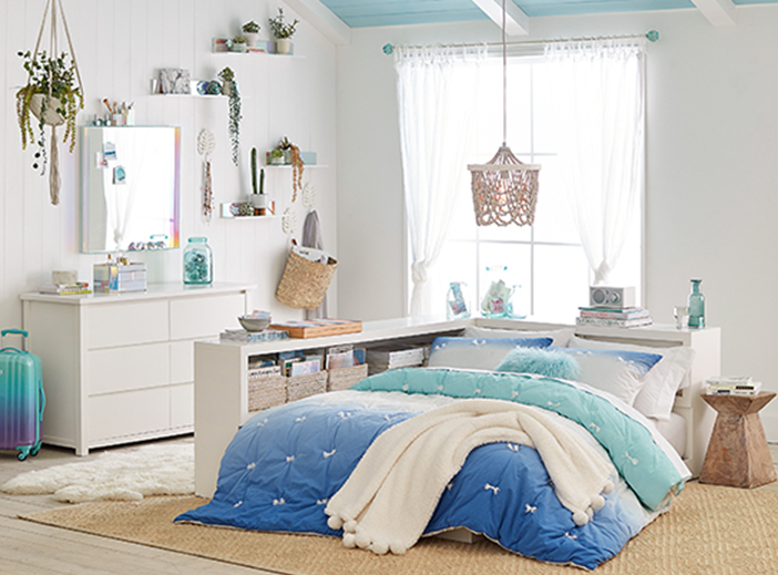 Dip Dye Ombre Costa Teen Bedroom Teen Girl Room Ideas Pottery