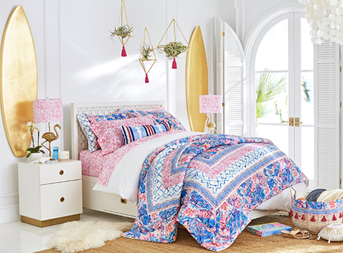 Lilly Pulitzer Playful Patchwork Bedroom Pottery Barn Teen