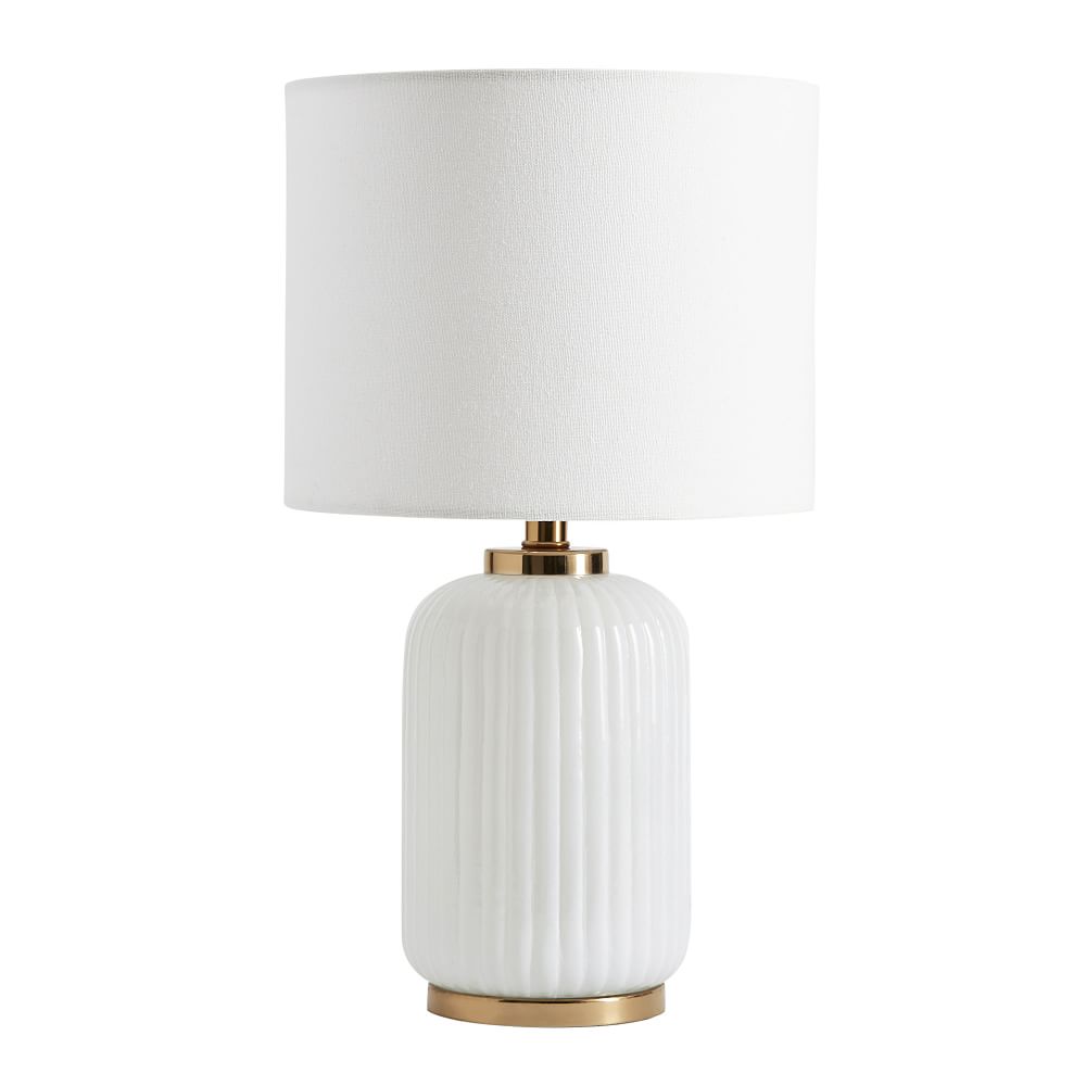 Online Designer Other Bailey Recycled Glass Table Lamp, White