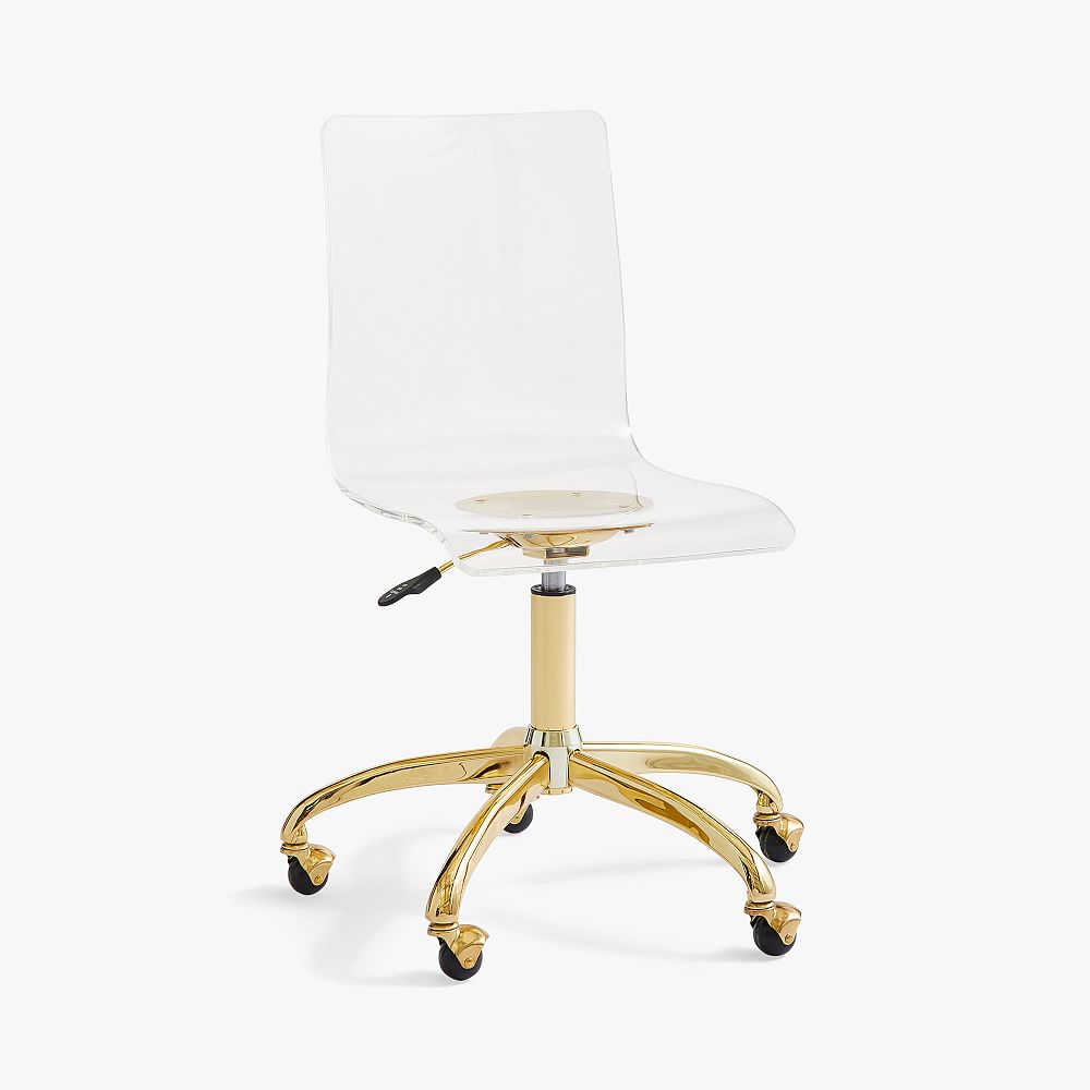 Online Designer Other Piper Acrylic Swivel Desk Chair, Acrylic