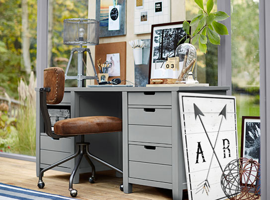 Sutton Grey Desk Study Pb Sutton Grey Desk