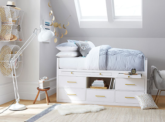 Sadie Seersucker Clearly Captain S Bedroom Pottery Barn Teen