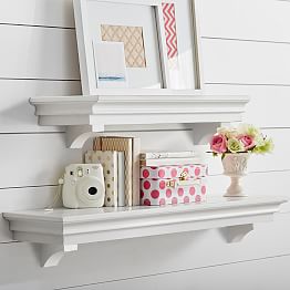 Decorative Wall Shelves u0026 Hooks | PBteen