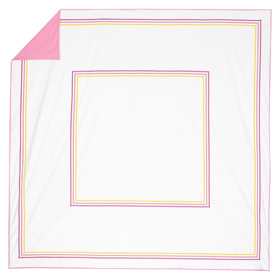 Ribbon Stripe Duvet Cover + Sham, Warm PBteen