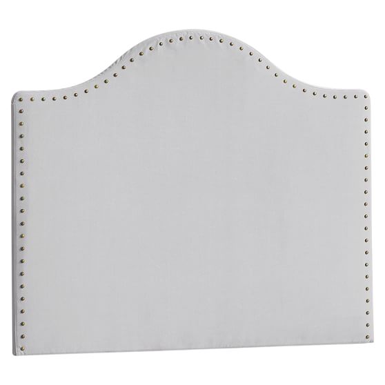 No Nails Faux Slipcovered Nailhead Headboard PBteen