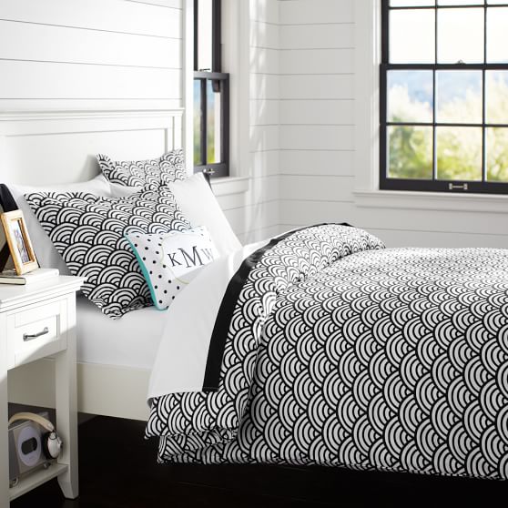 Quincy Scallop Duvet Cover + Sham PBteen