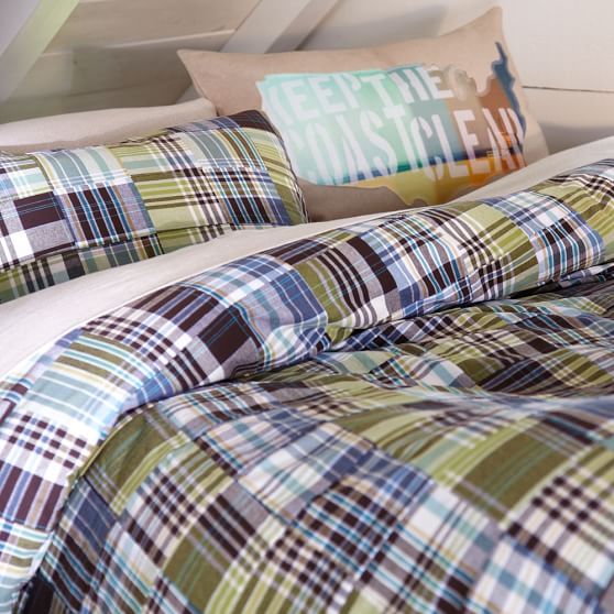 Outrigger Plaid Duvet Cover + Sham PBteen