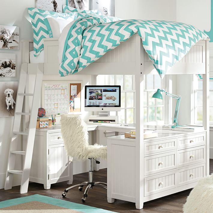 beadboard loft bed | pbteen beadboard loft bed | pbteen