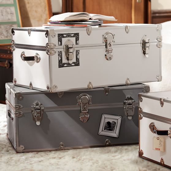 Dorm Trunks with Silver Trim PBteen