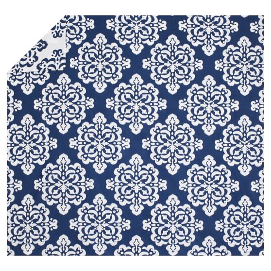 Ikat Medallion Duvet Cover Sham Pbteen Alternate Color Royal Navy
