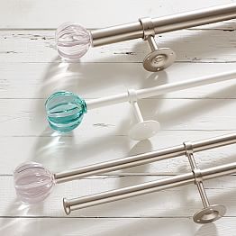 teen curtain rods & finials | pbteen teen curtain rods & finials | pbteen