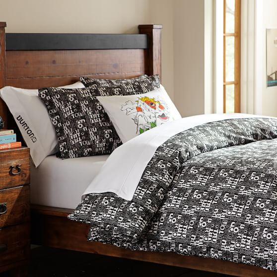 Burton Fixed Logo Duvet, Twin, Black