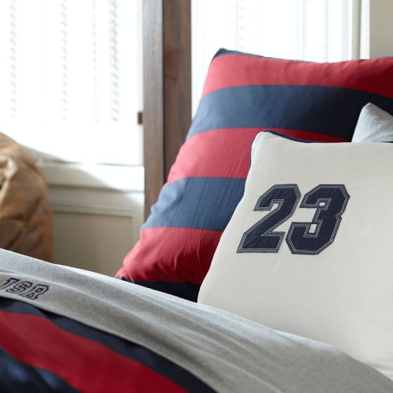 Rugby Stripe Quilt + Sham PBteen