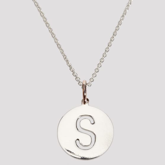 Sarah Chloe Cut-Out Necklace, Silver