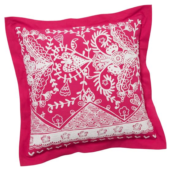 Natalia Pillow Cover, 18x18, Pink