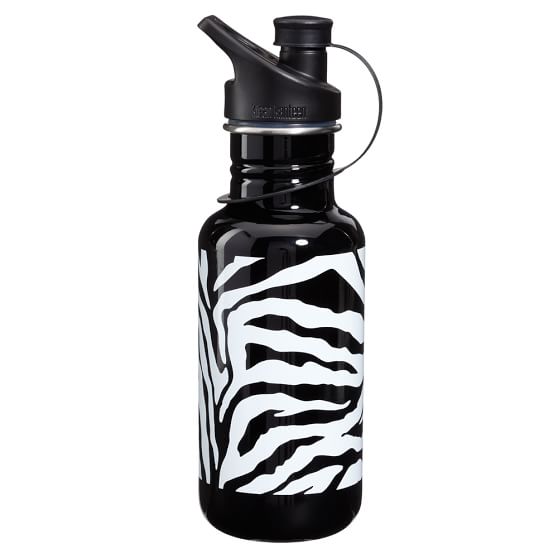 Gear-Up Black Zebra Water Bottle
