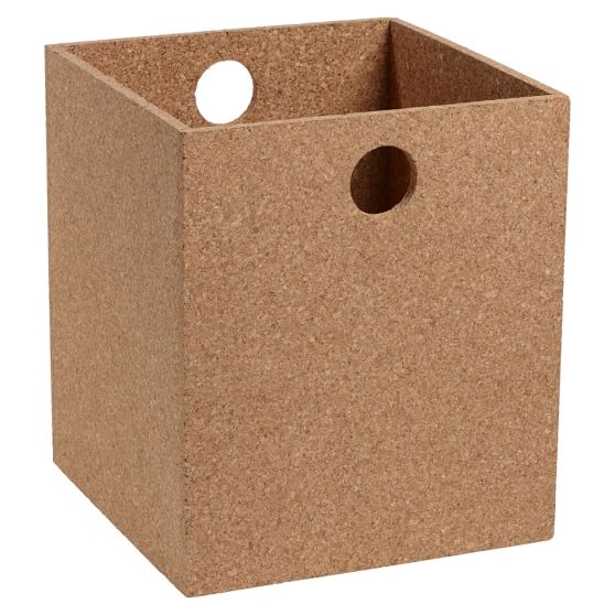 Cork Desk Accessories, Trash Can