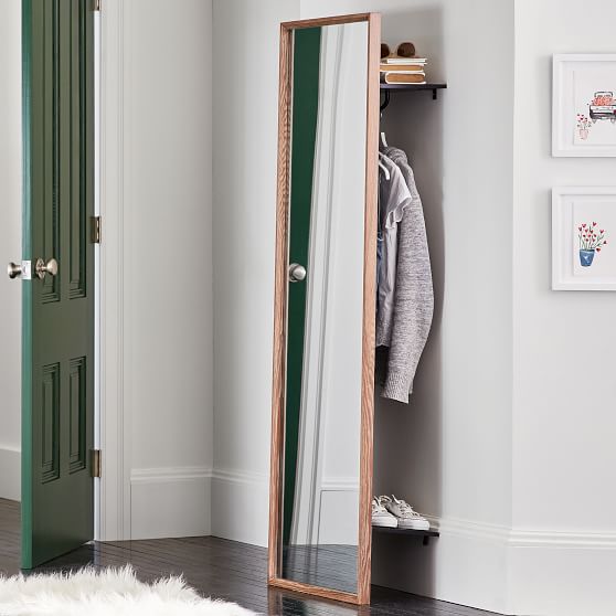 floor mirror with storage pbteen floor mirror with storage pbteen
