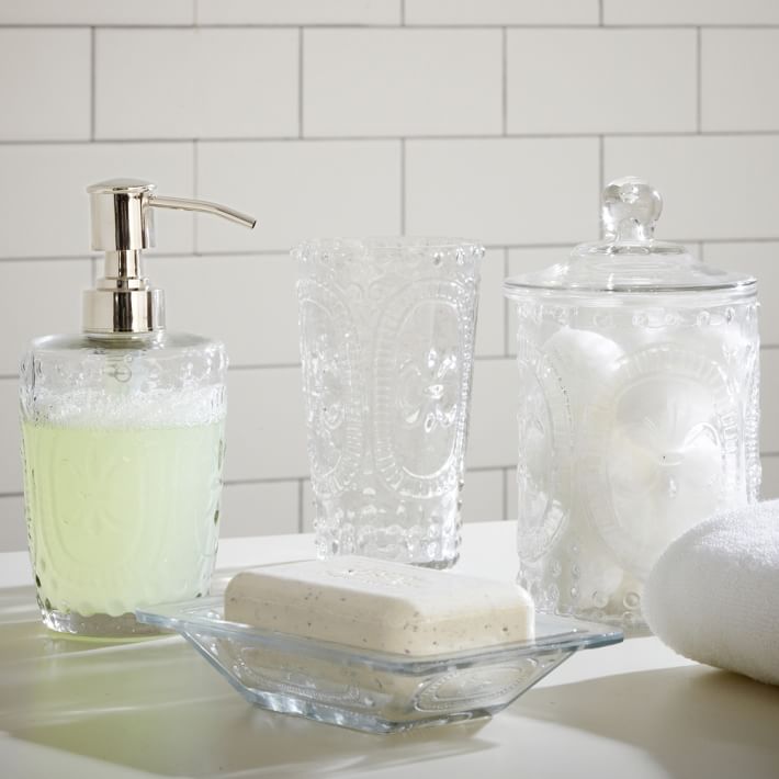 Beautiful Glass Bathroom Accessories Pictures - Home Decorating ... Beautiful Glass Bathroom Accessories Pictures - Home Decorating ...
