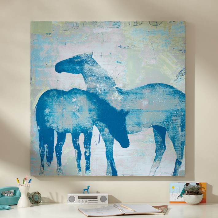 Wall Art Horses horses wall art | pbteen Wall Art Horses horses wall art | pbteen