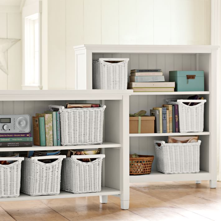 Beadboard 2 Shelf Bookcase Pb