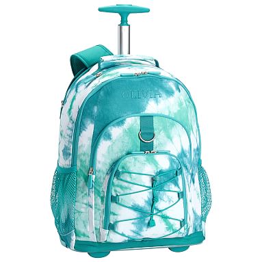 orange tie dye backpack