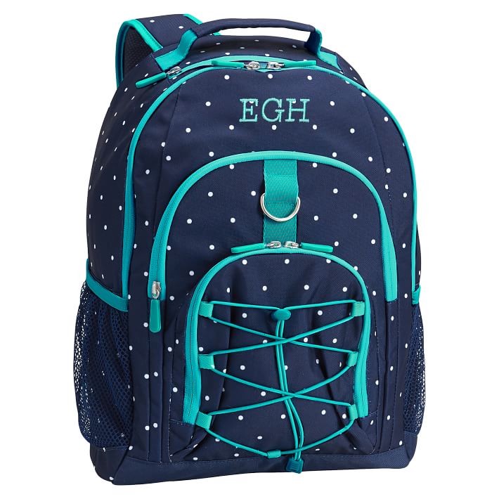 Gear-Up Navy Pin Dot Backpack