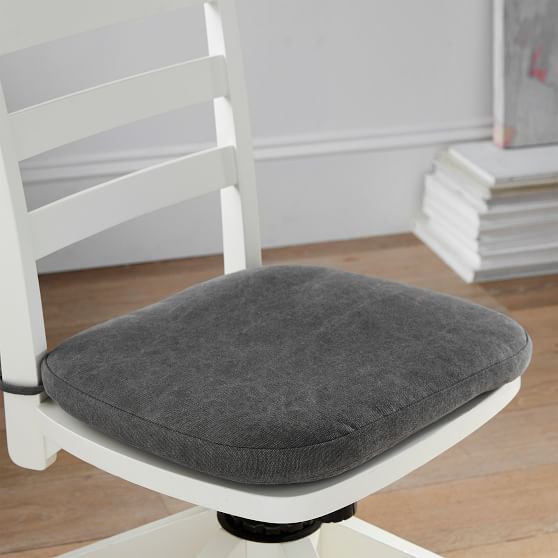 Canvas Desk Chair Cushion | PBteen