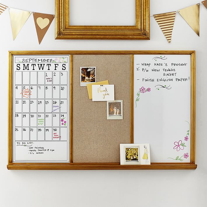 Framed Wall Calendar pinboards & wall calendars | pbteen Framed Wall Calendar pinboards & wall calendars | pbteen