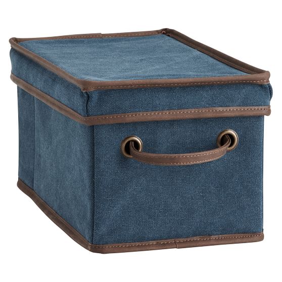 Northfield Canvas Bins, Navy PBteen