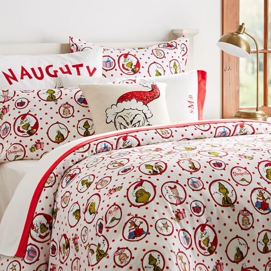 the grinch flannel duvet cover pbteen flannel sheets christmas