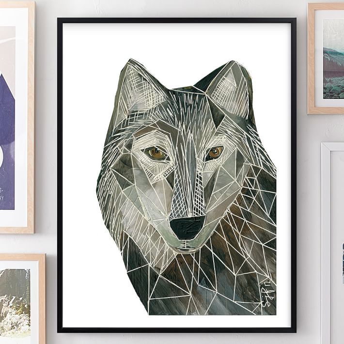 Wolf Wall Art senor wolf wall artminted® | pbteen Wolf Wall Art senor wolf wall artminted® | pbteen