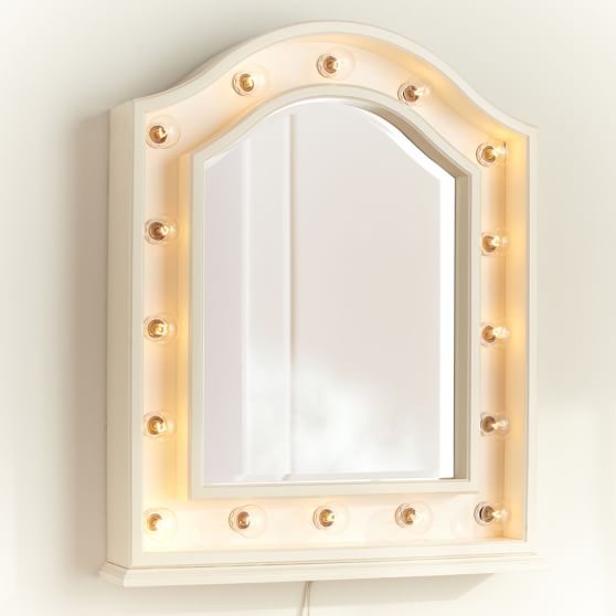 Wall Mounted Mirror hannah wall mounted light up mirror | pbteen Wall Mounted Mirror hannah wall mounted light up mirror | pbteen