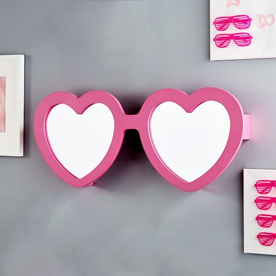 Heart Sunglasses Mirror | PBteen