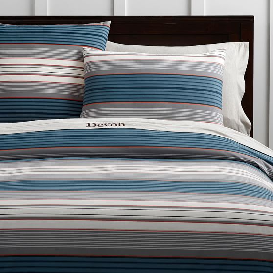 Sundown Stripe Duvet Cover + Sham PBteen