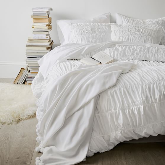 Ruched Duvet Cover + Sham PBteen