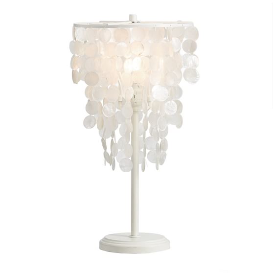 capiz table lamp | pbteen capiz table lamp | pbteen