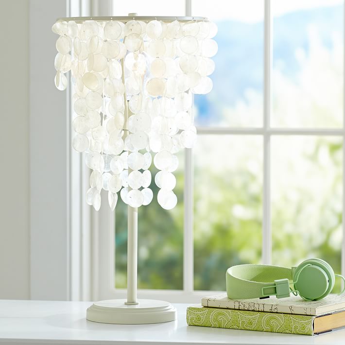capiz table lamp | pbteen capiz table lamp | pbteen