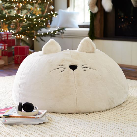 Cat FauxFur Beanbag PBteen