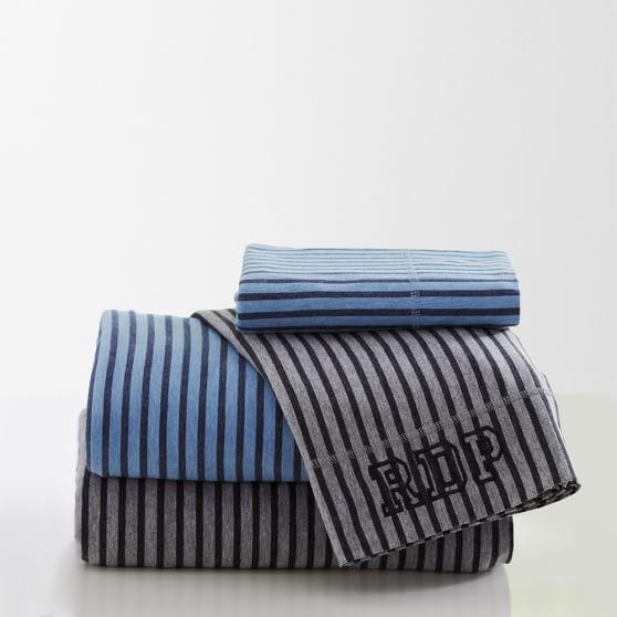 Tonal Stripe Favorite Tee Sheet Set, Twin/Twin XL, Black