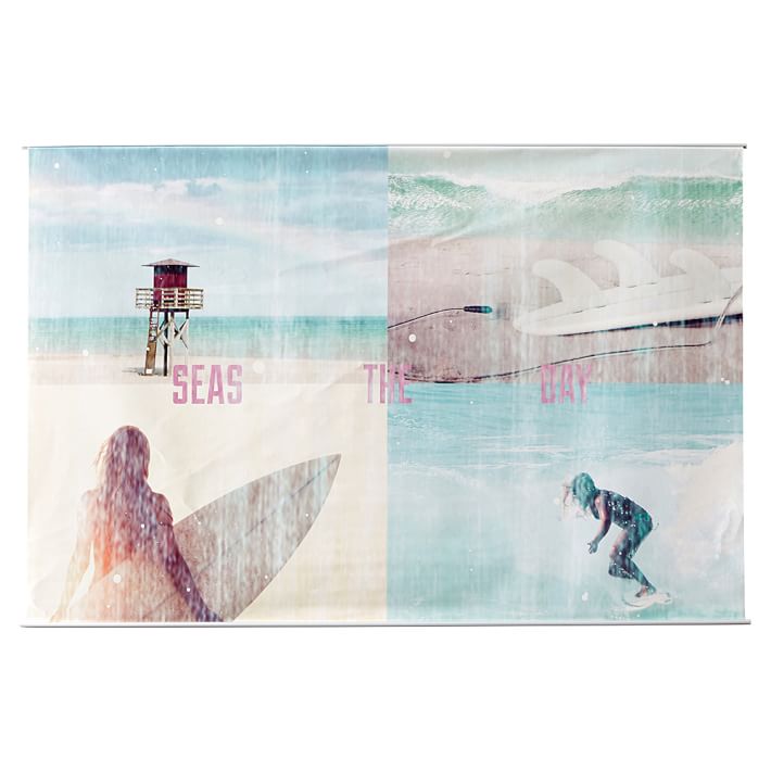 Beach Wall Mural girl surf and beach wall mural | pbteen Beach Wall Mural girl surf and beach wall mural | pbteen