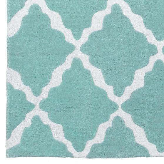 Lattice Rug, Blue PBteen