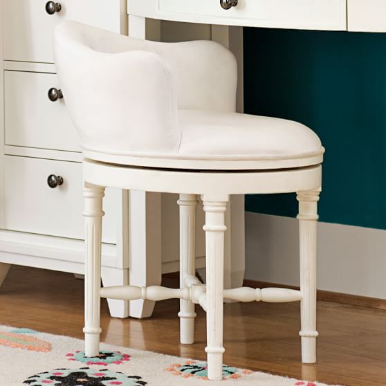 Pottery barn teen vanity stool