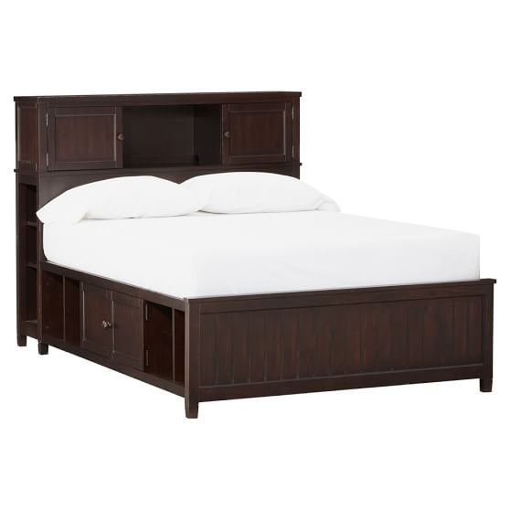 Beadboard Storage Bed + Hutch PBteen