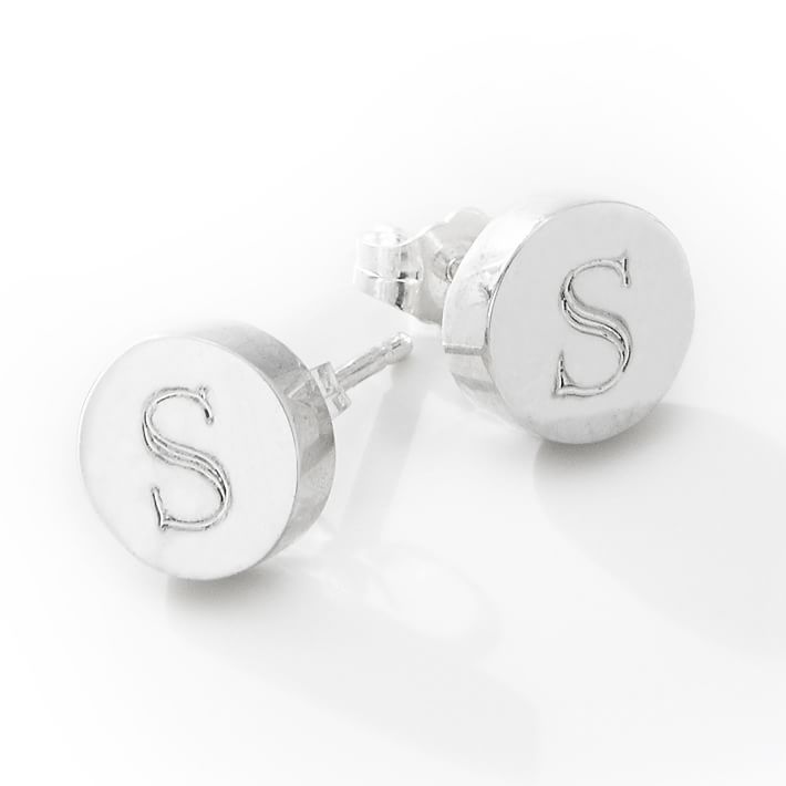 Monogram stud earrings