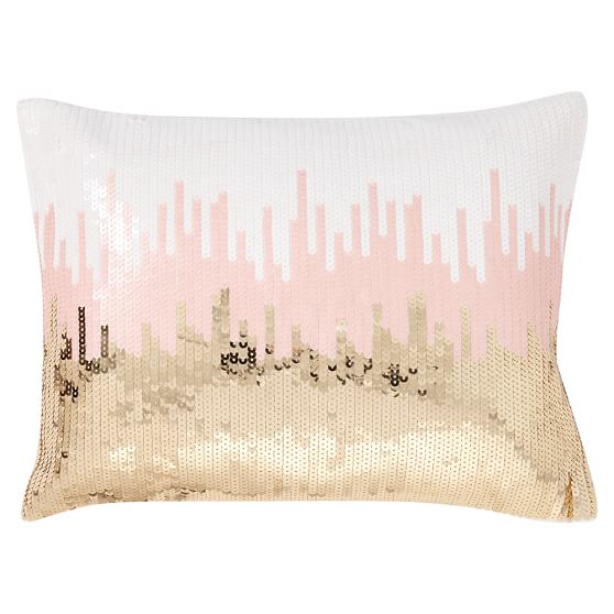 Sequin Ikat Pillow Cover PBteen