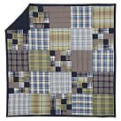 Portland Plaid Quilt, Twin, Navy Multi