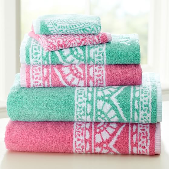 Serena Washcloth, Pink Multi
